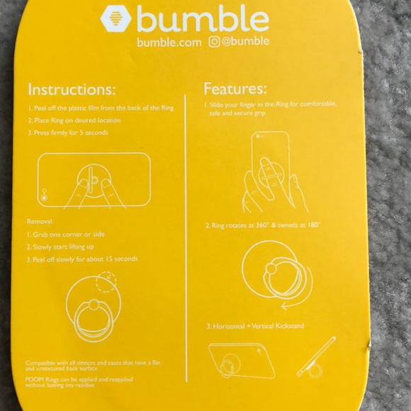 Bumble 🐝 Popsocket Smartphone Grip and Stand - Picture 2 of 2